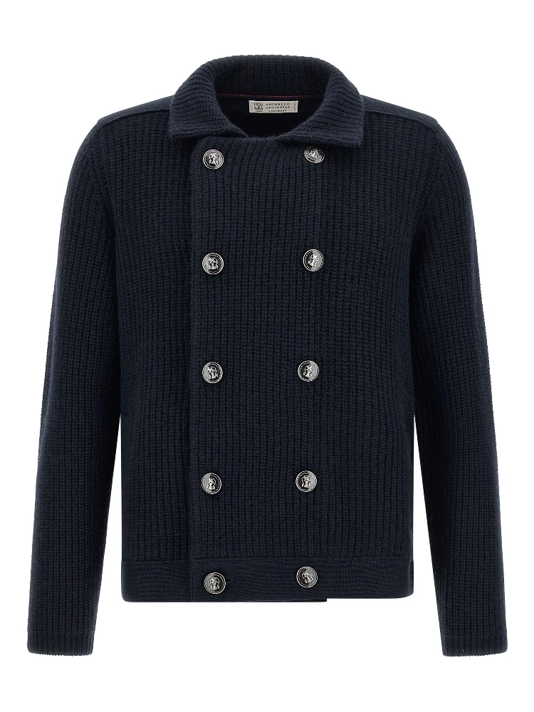 Blue Cashmere Cardigan