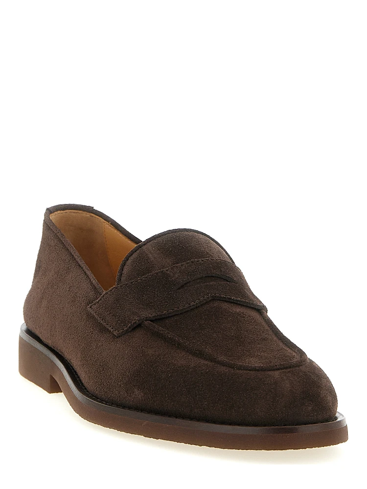 Brown Calfskin Slip-On Loafers alternative