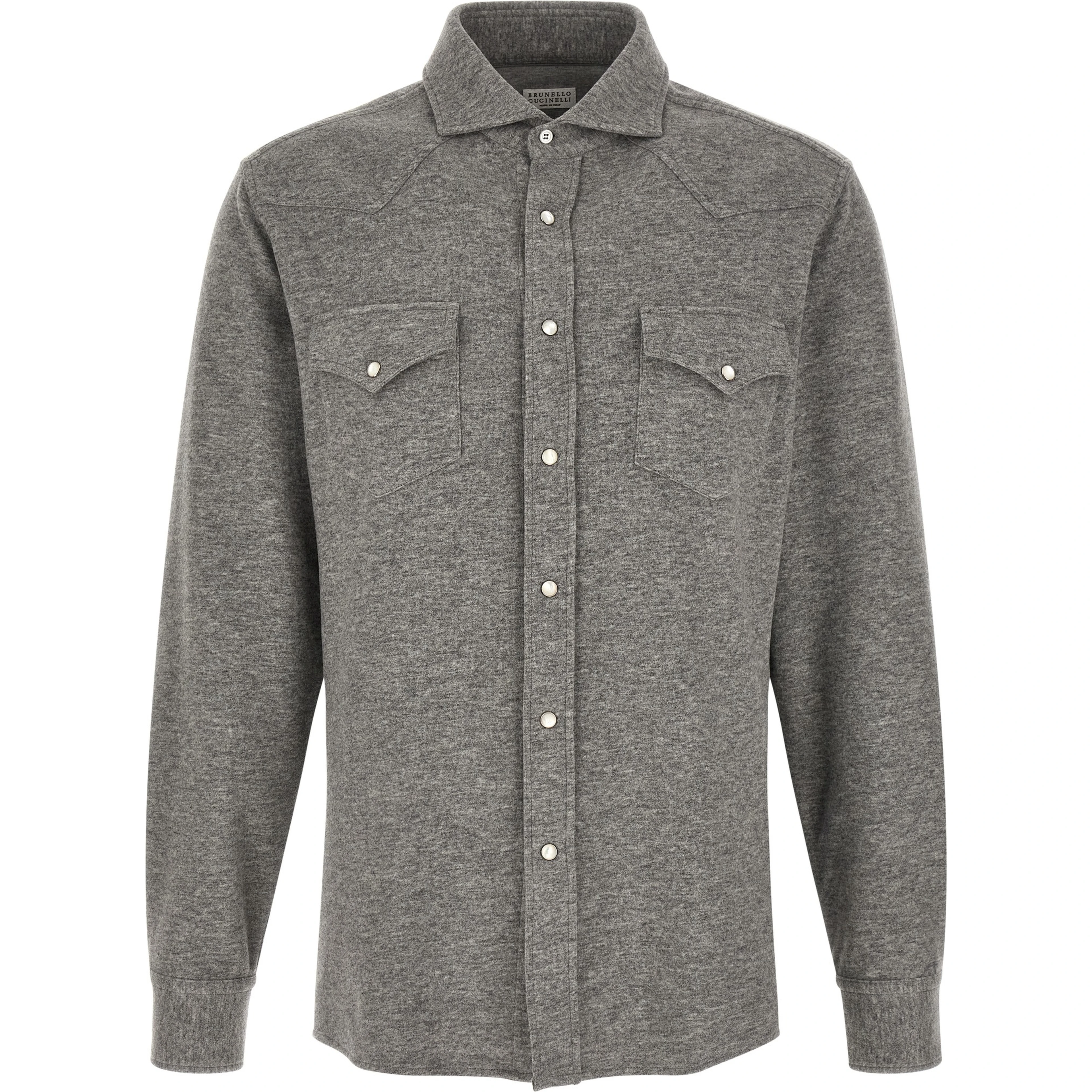 Gray Cashmere Blouse