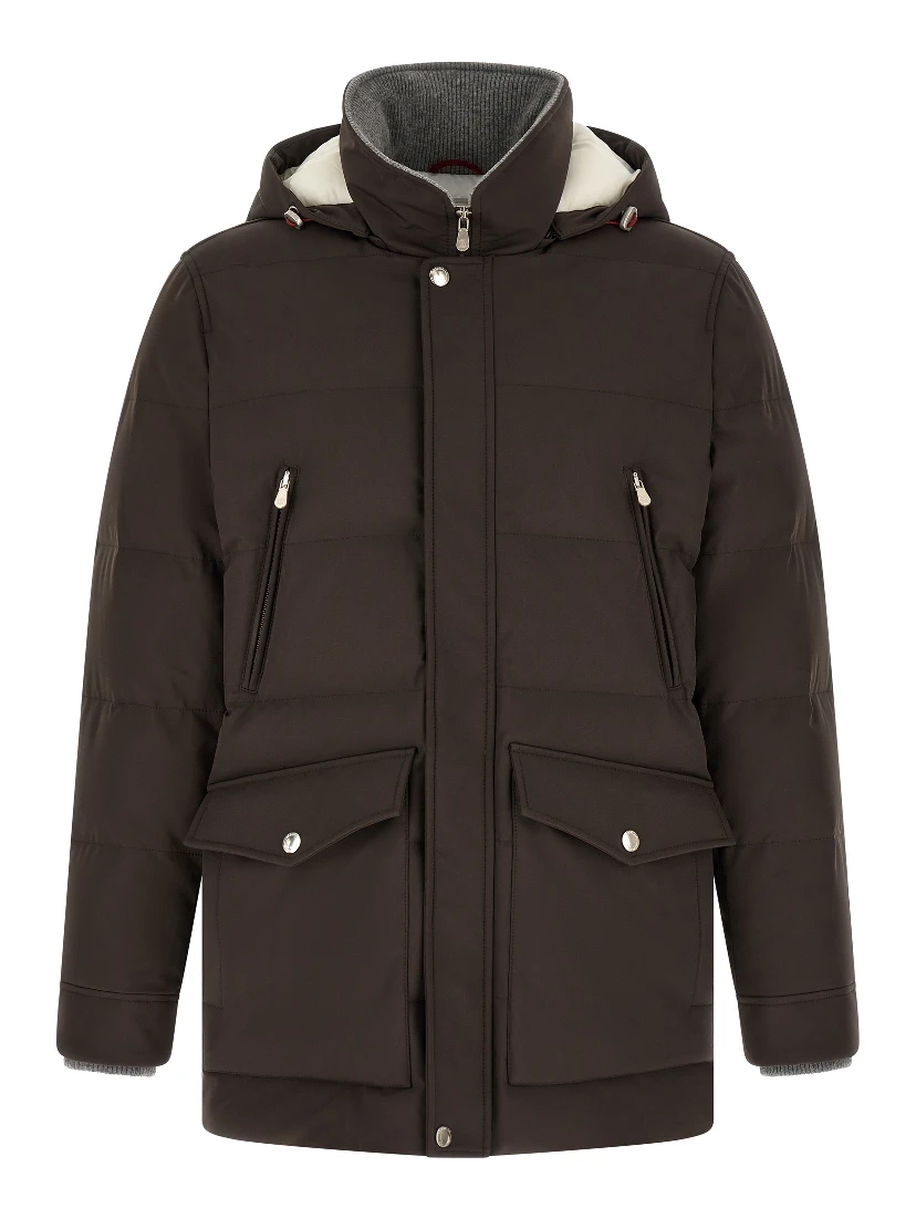 Brown Polyamide Parka
