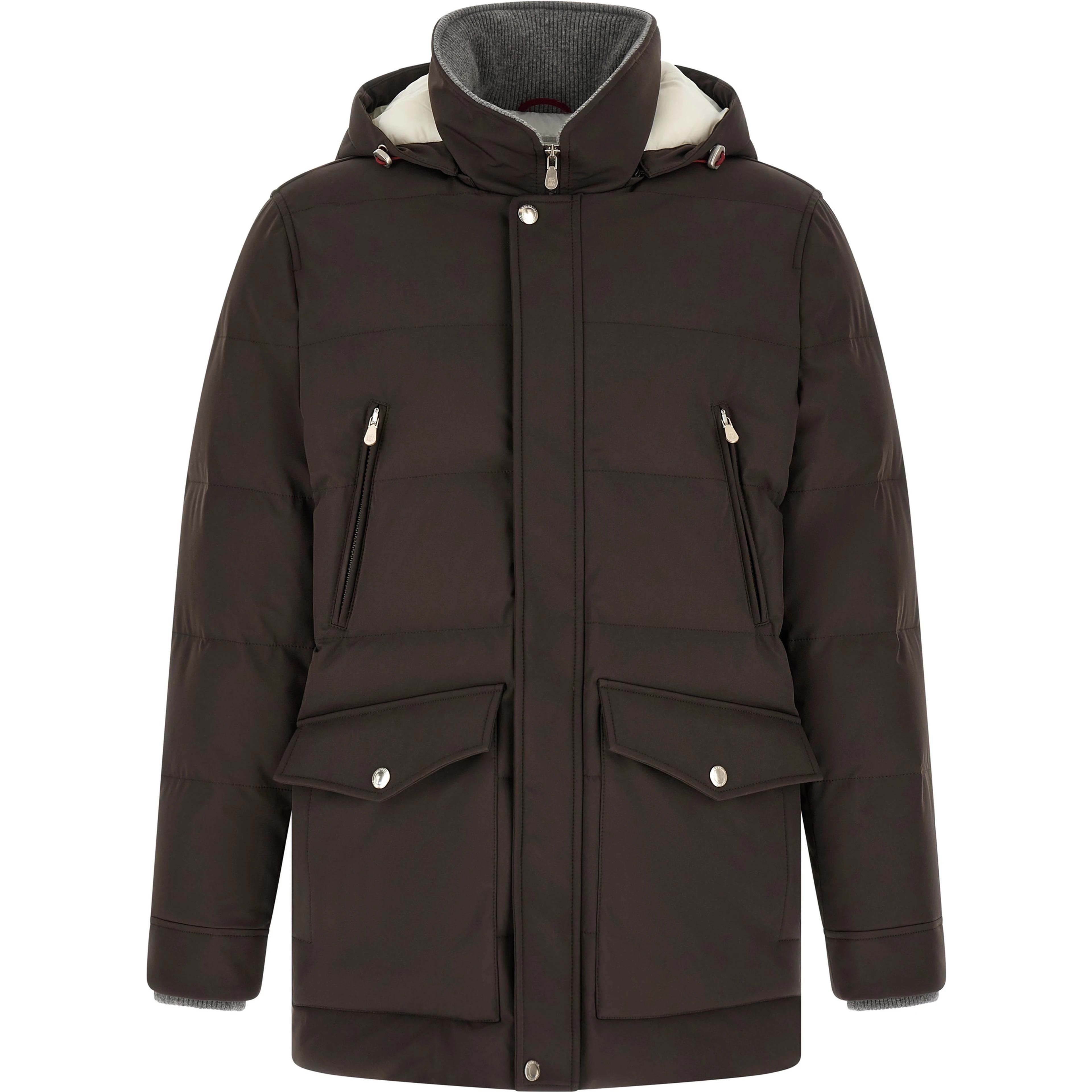Brown Polyamide Parka