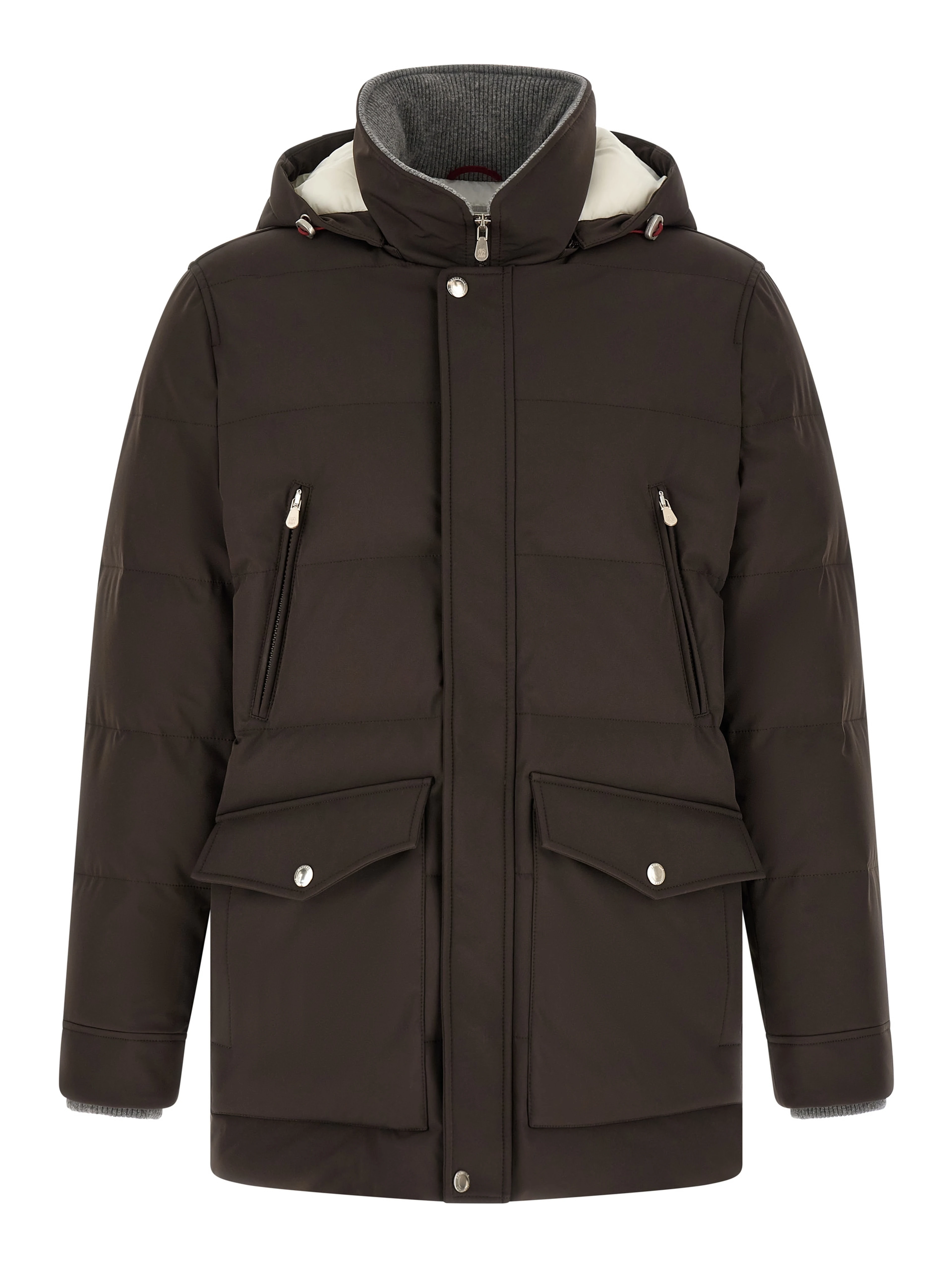 Brown Polyamide Parka