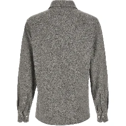 Gray Cashmere Blouse