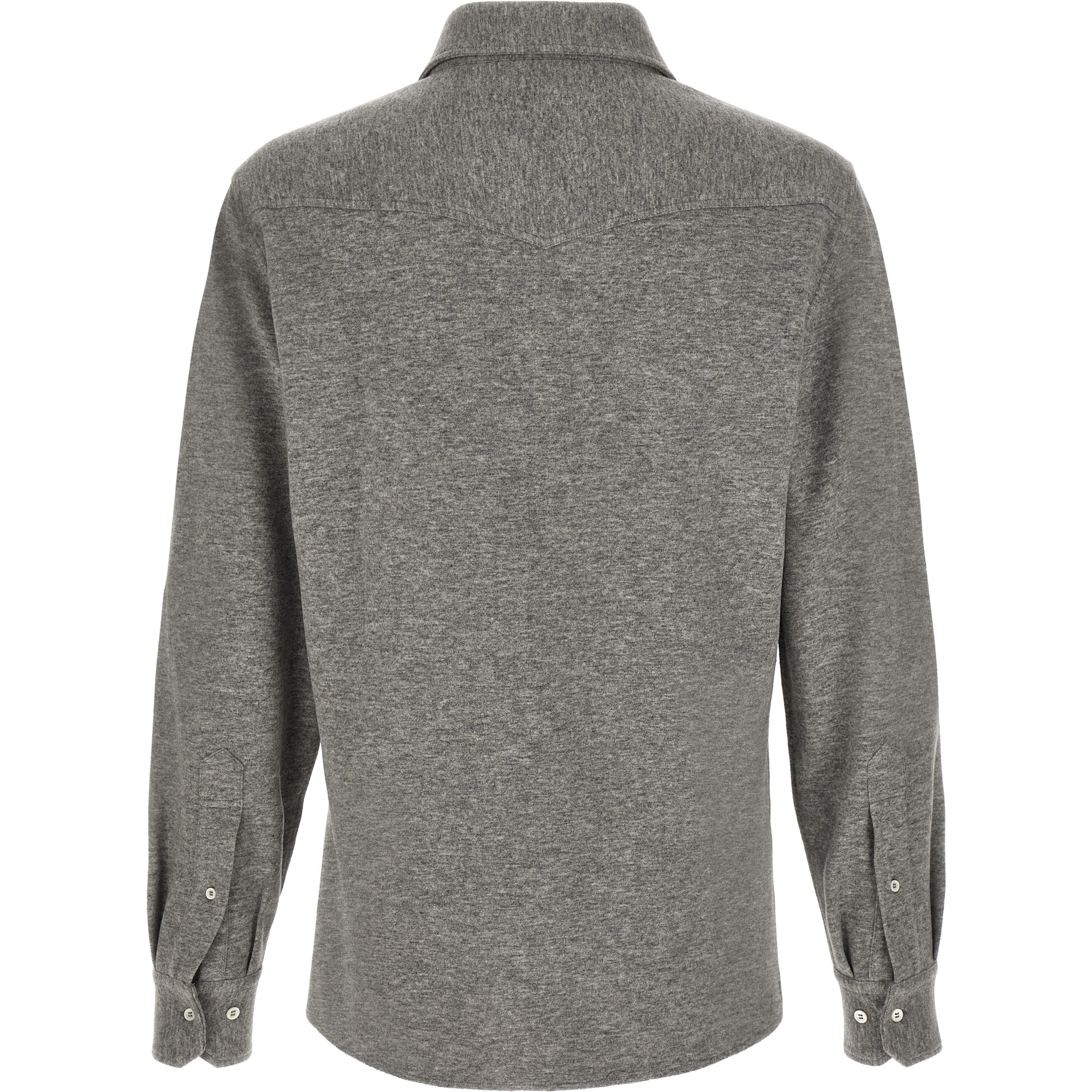 Gray Cashmere Blouse