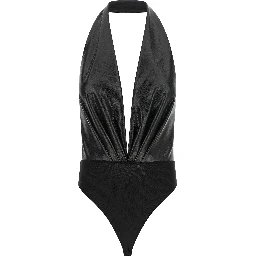 Black Polyester Bodysuit