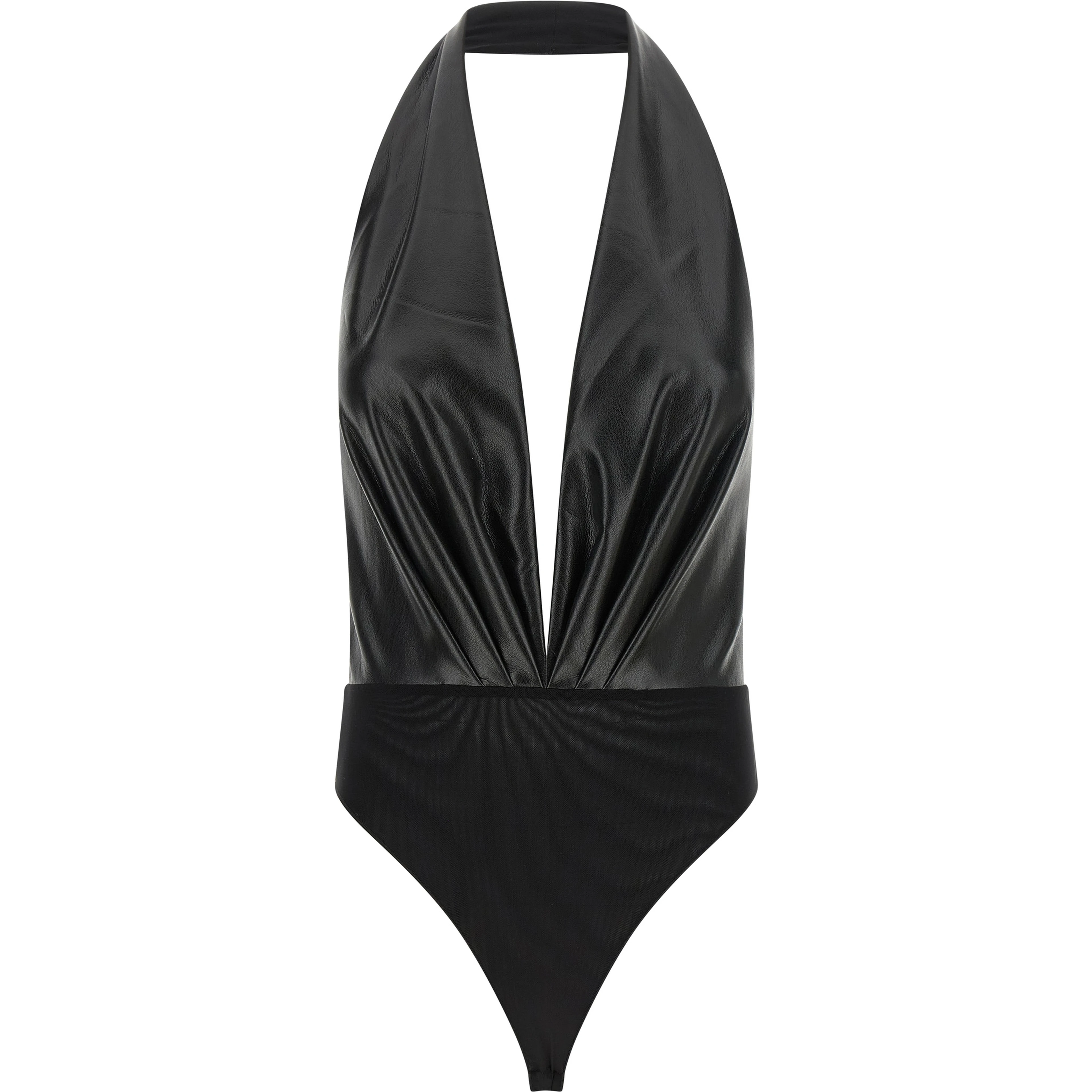 Black Polyester Bodysuit