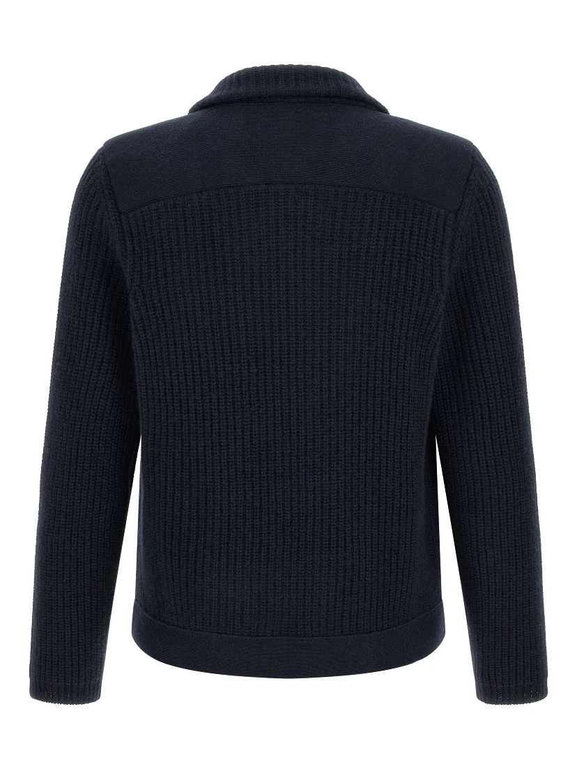 Blue Cashmere Cardigan