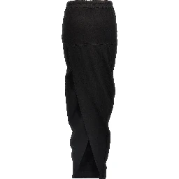 Black Cotton Mini Skirt