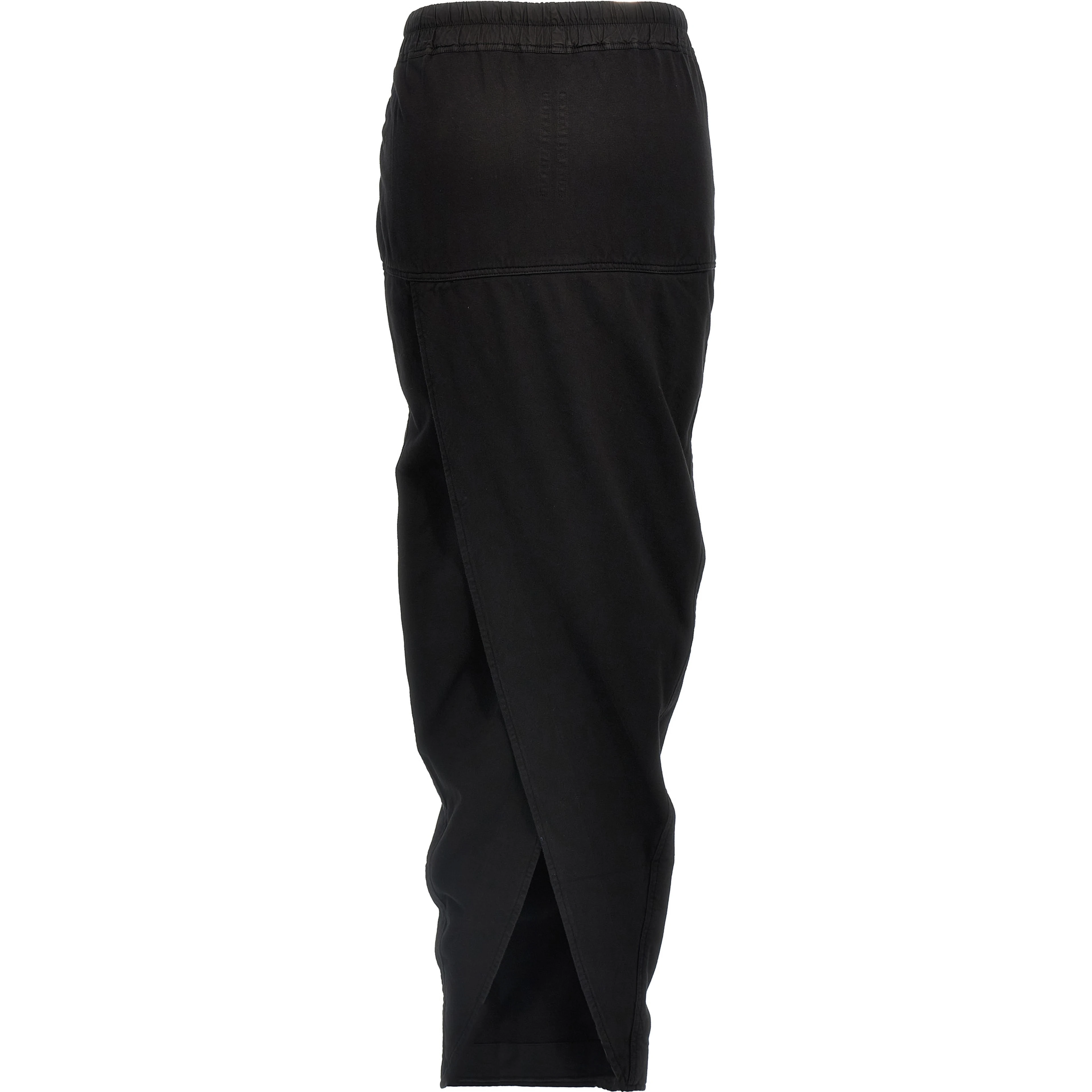 Black Cotton Mini Skirt