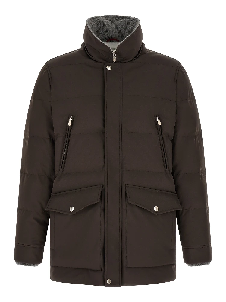 Brown Polyamide Parka alternative