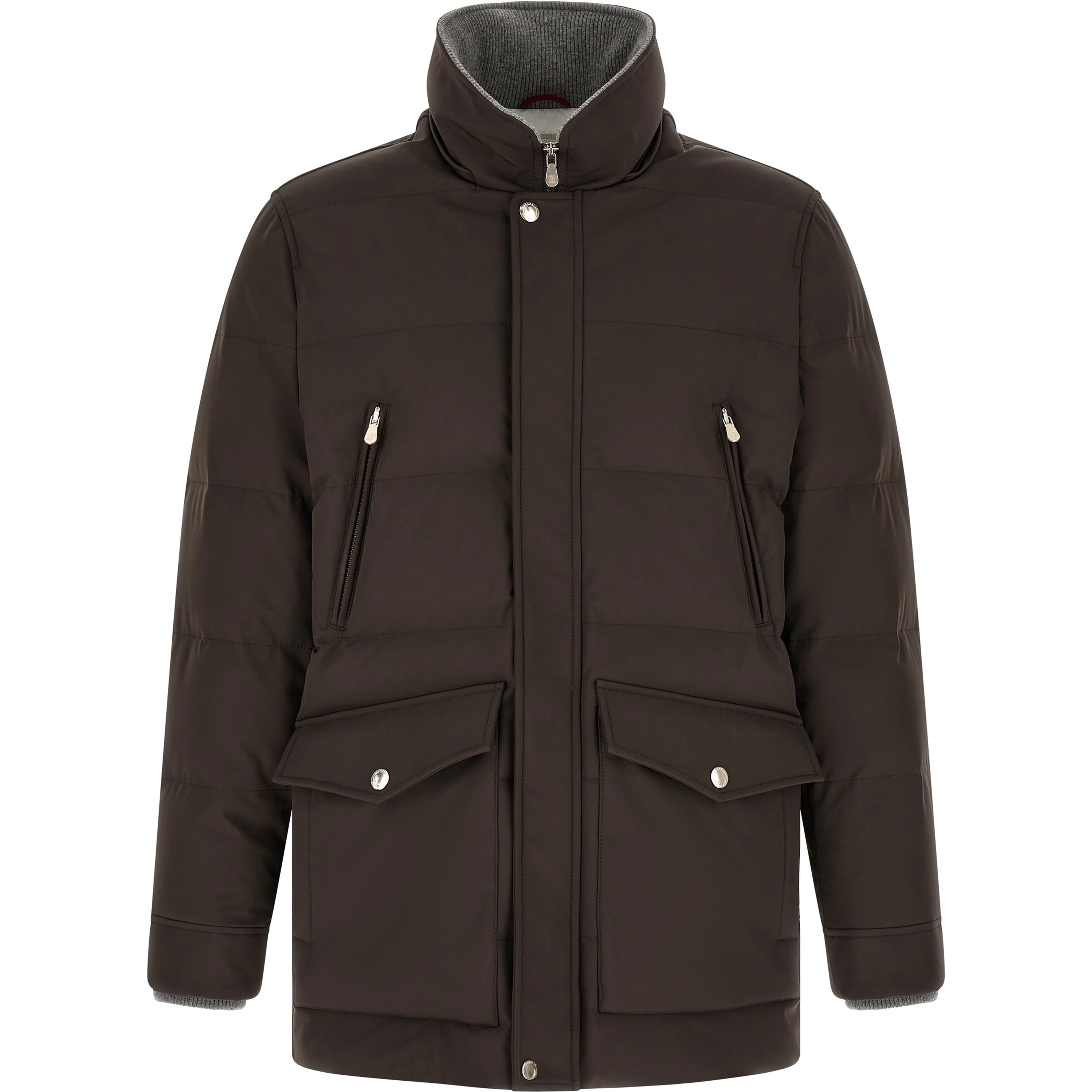 Brown Polyamide Parka