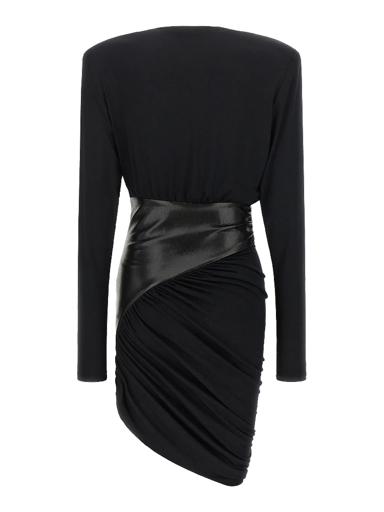 Black Viscose Short Dress alternative