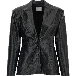 Black Polyester Blazer