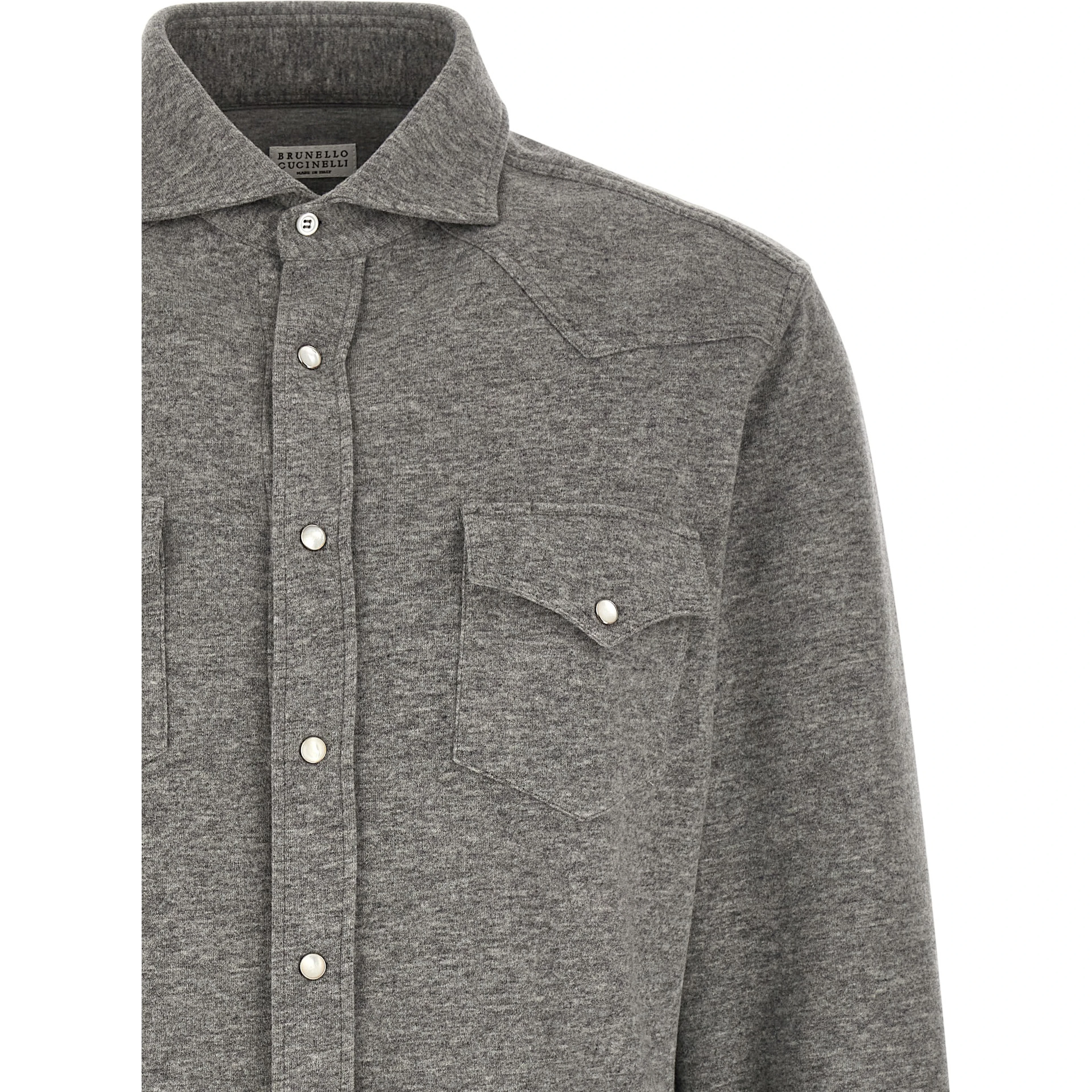 Gray Cashmere Blouse