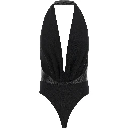 Black Polyester Bodysuit