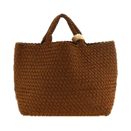 Brown Nylon Handbag