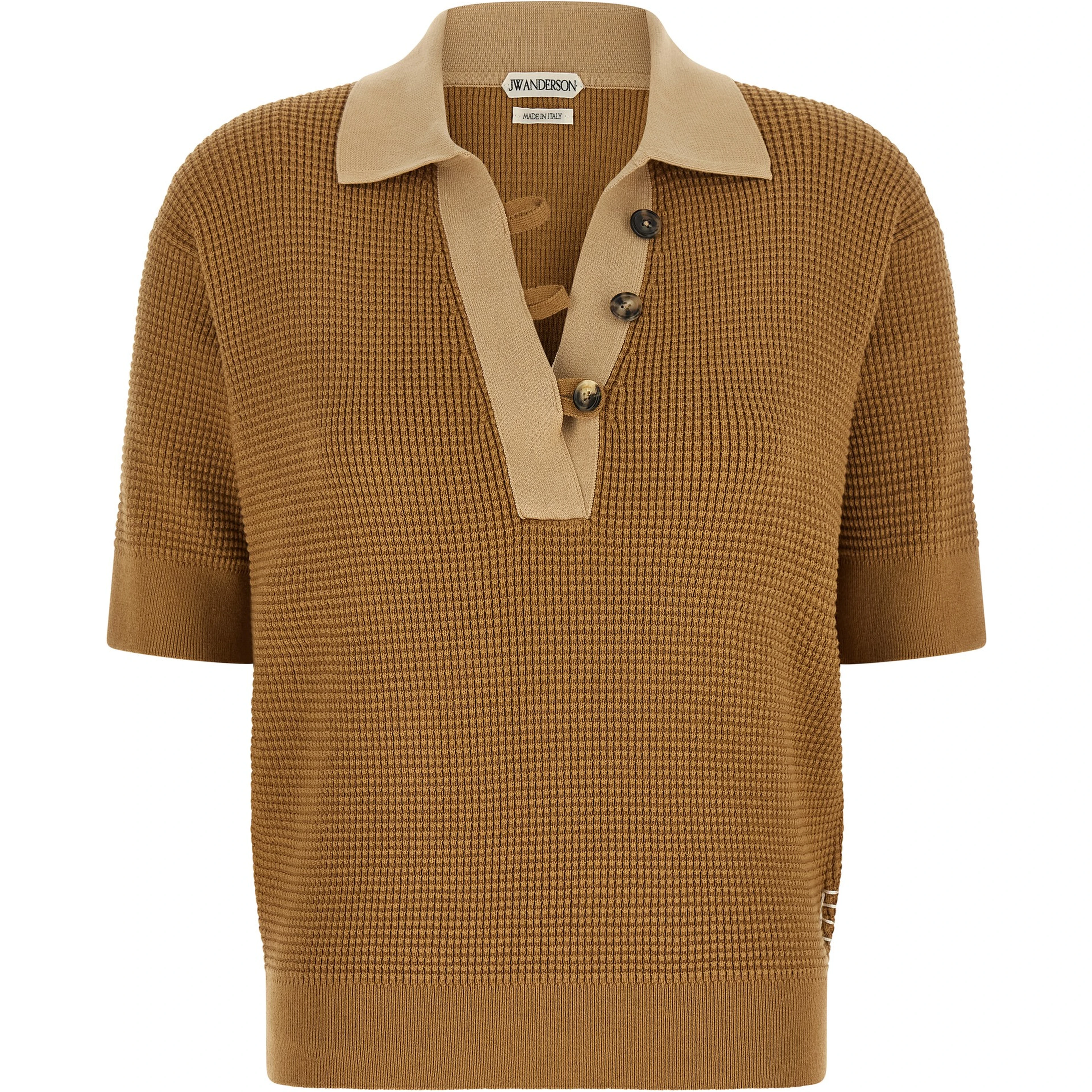 Beige Cotton Polo Shirt