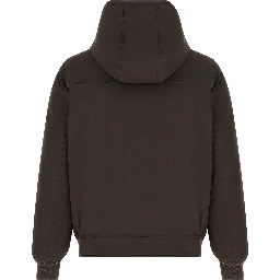 Brown Polyamide Full-Length Jacket