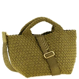 Bicolor Nylon Handbag