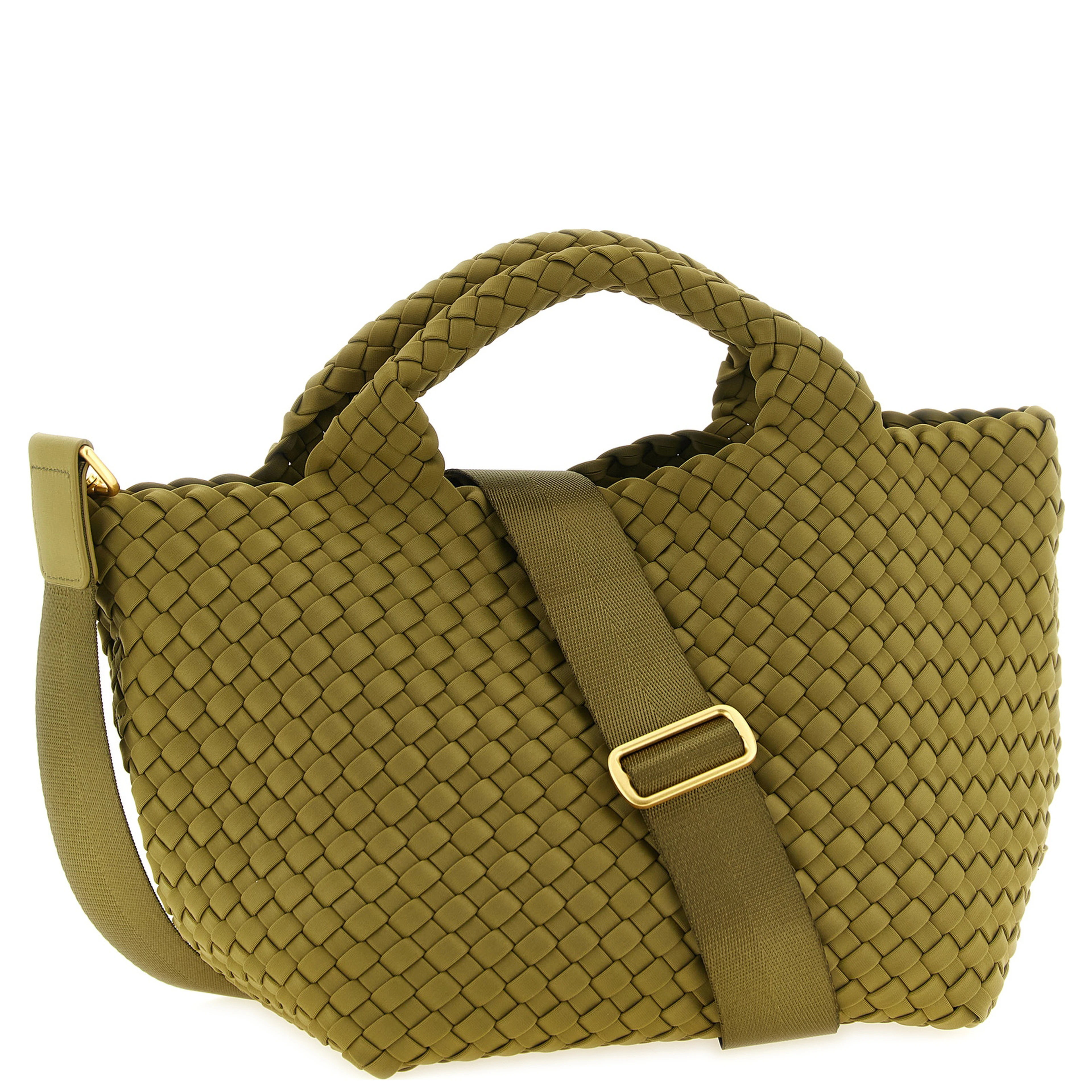 Bicolor Nylon Handbag
