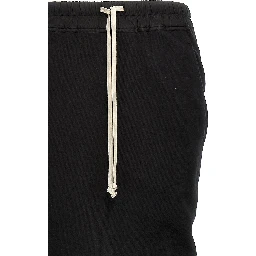 Black Cotton Mini Skirt