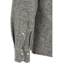 Gray Cashmere Blouse