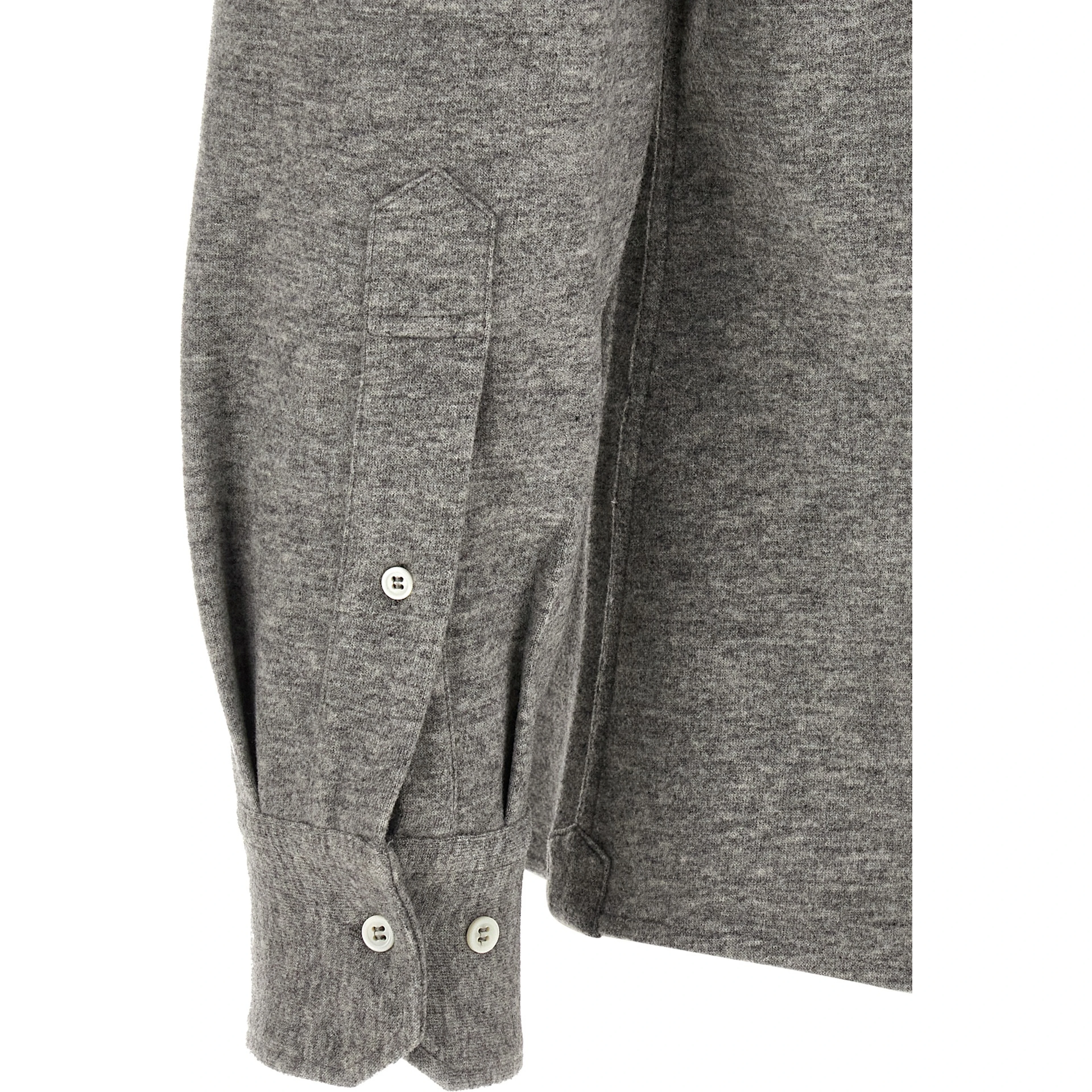 Gray Cashmere Blouse