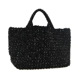Black Nylon Tote Bag