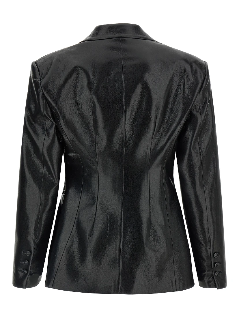Black Polyester Blazer