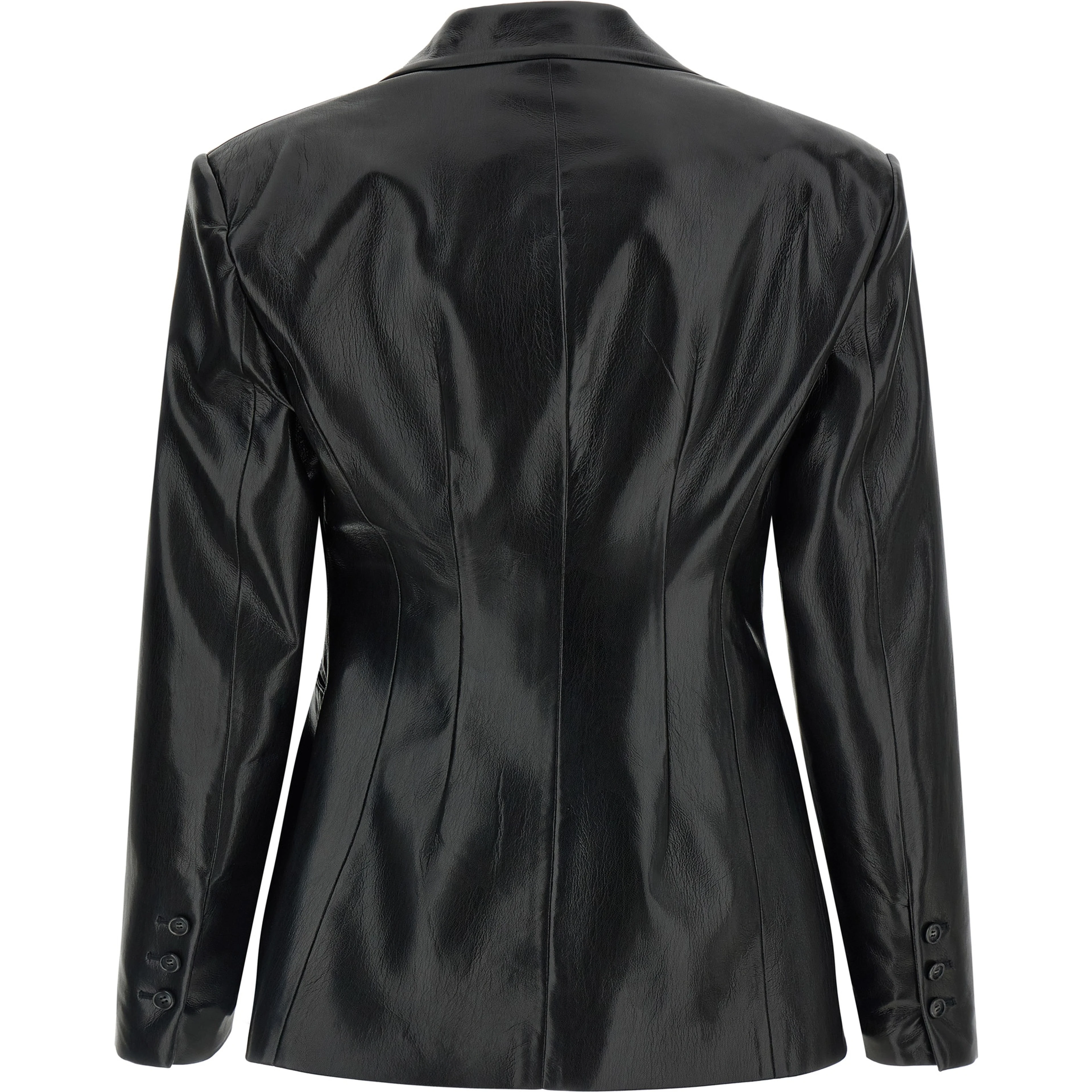 Black Polyester Blazer