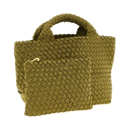 Bicolor Nylon Handbag