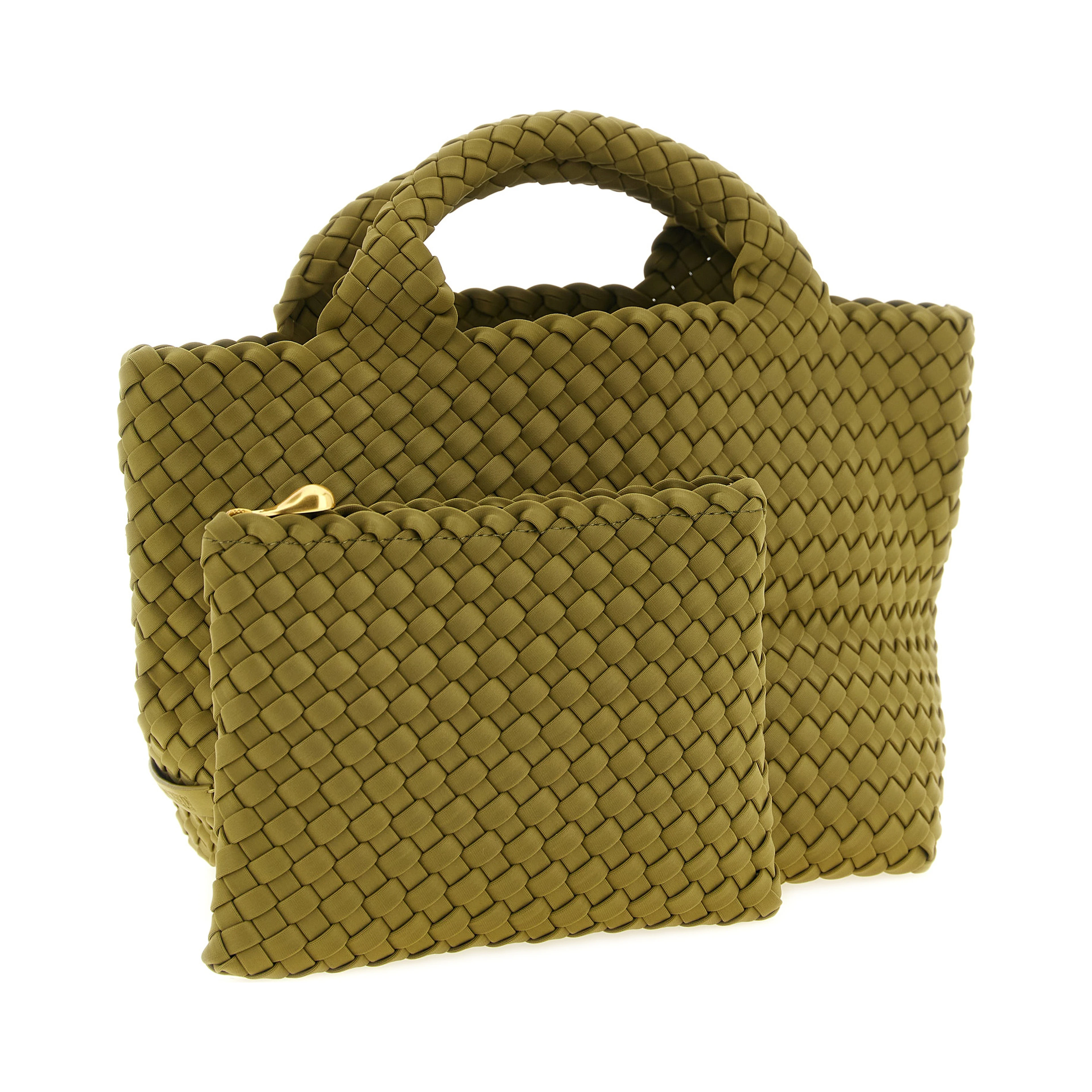Bicolor Nylon Handbag