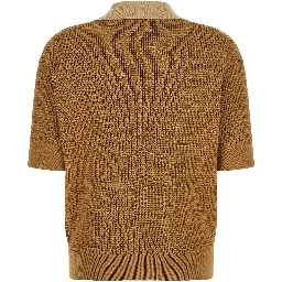 Beige Cotton Polo Shirt