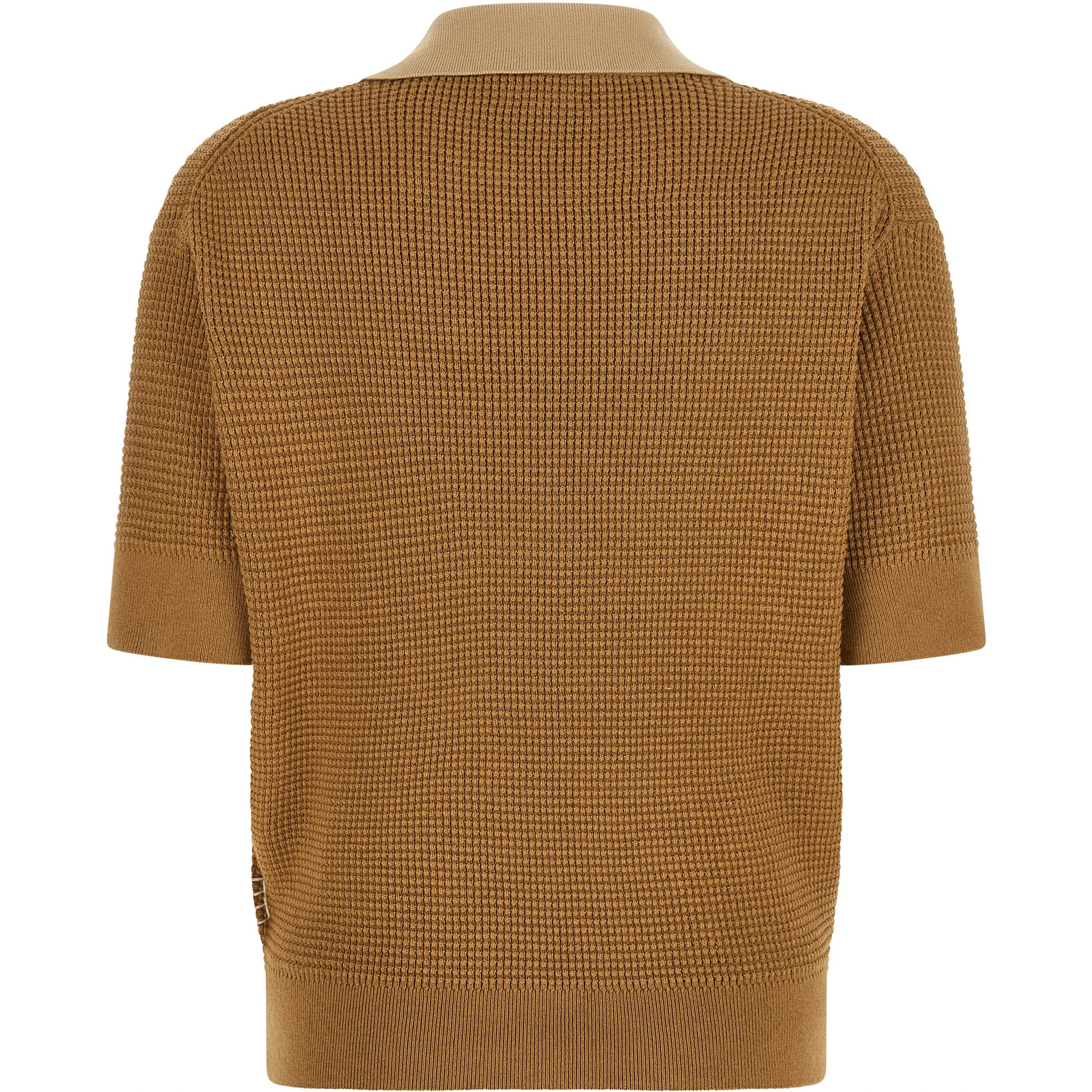 Beige Cotton Polo Shirt