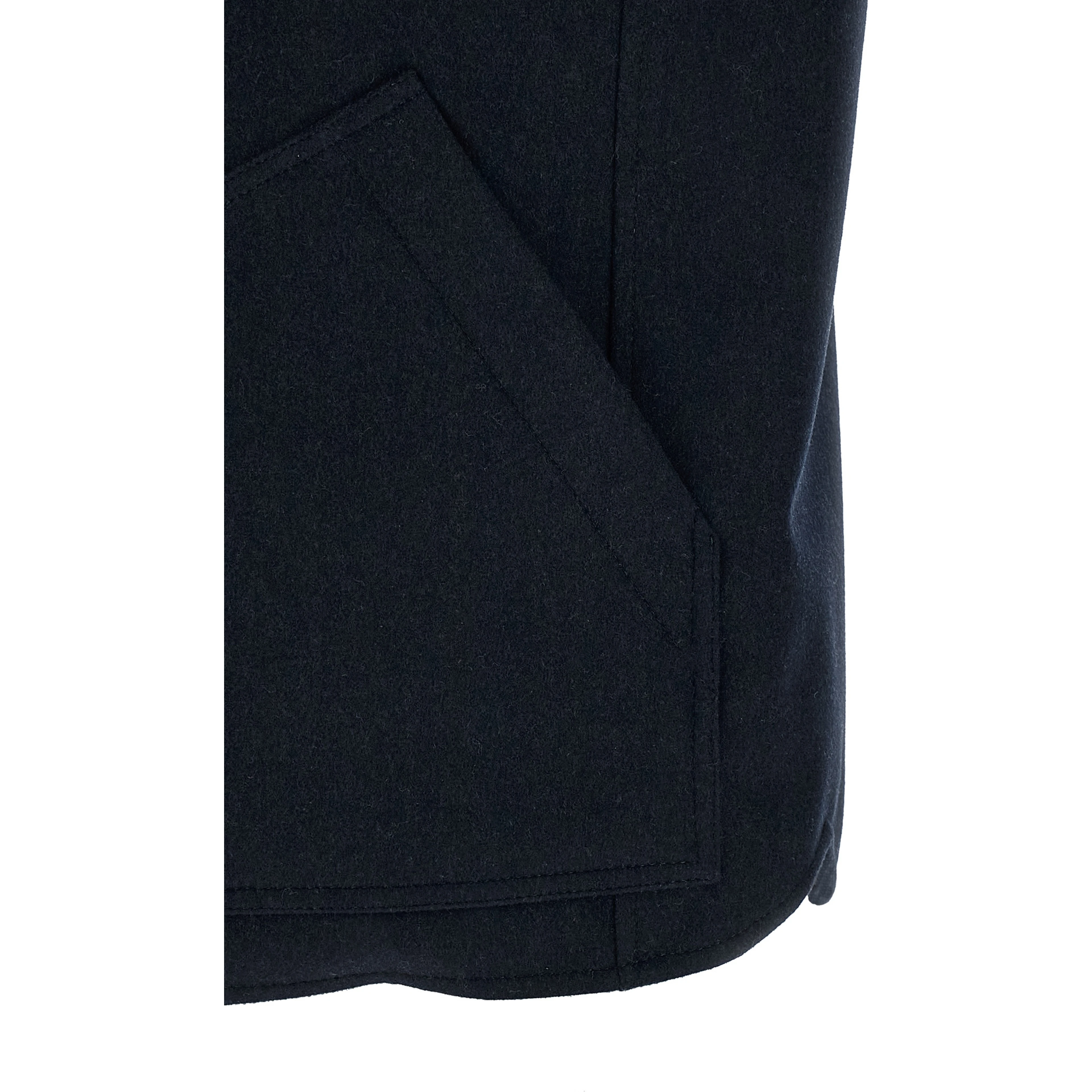 Blue Wool Sleeveless Jacket