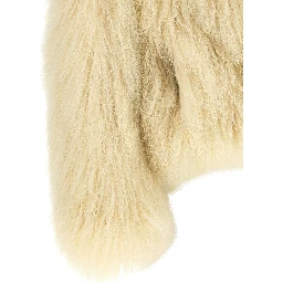 Beige Cashmere Biker Jacket