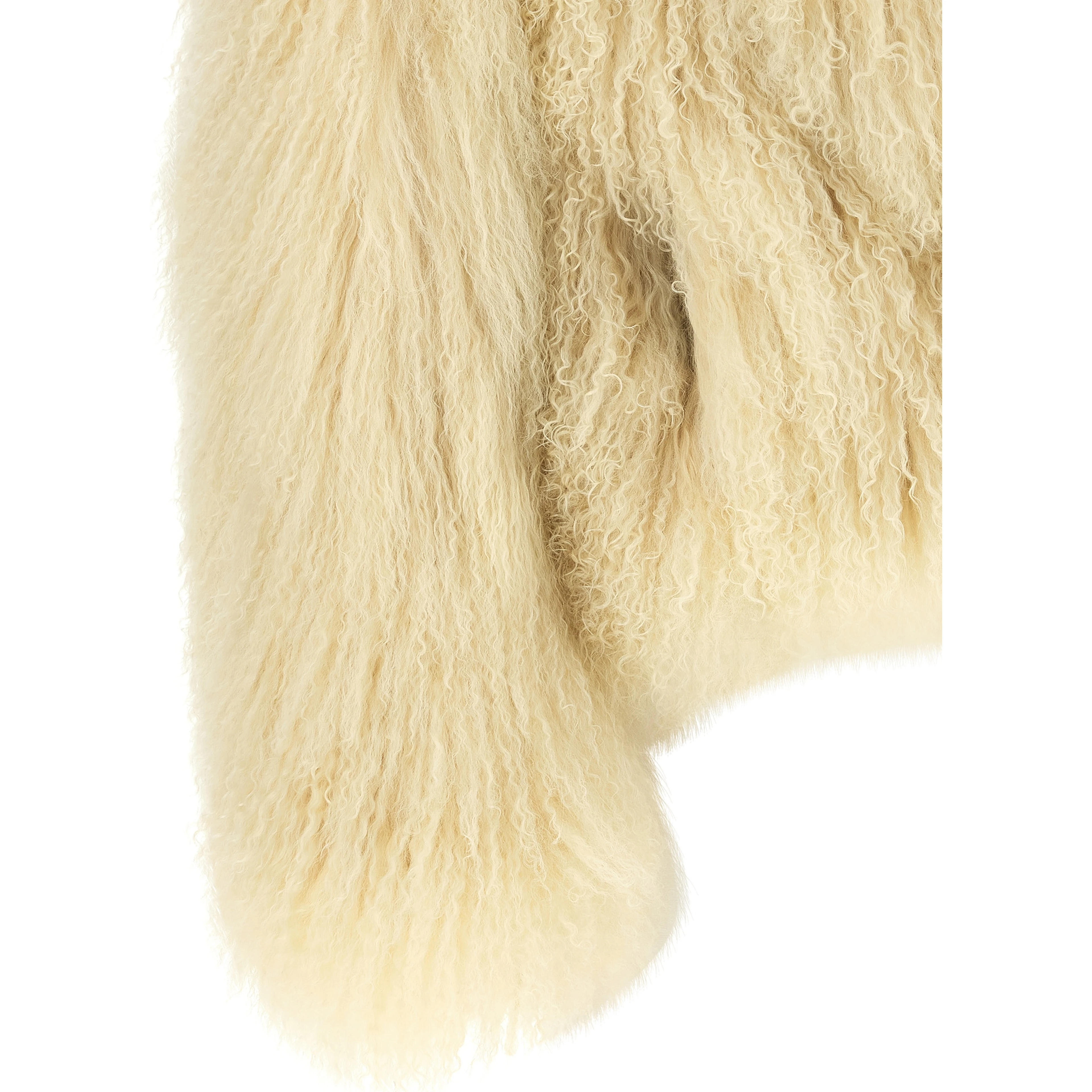 Beige Cashmere Biker Jacket