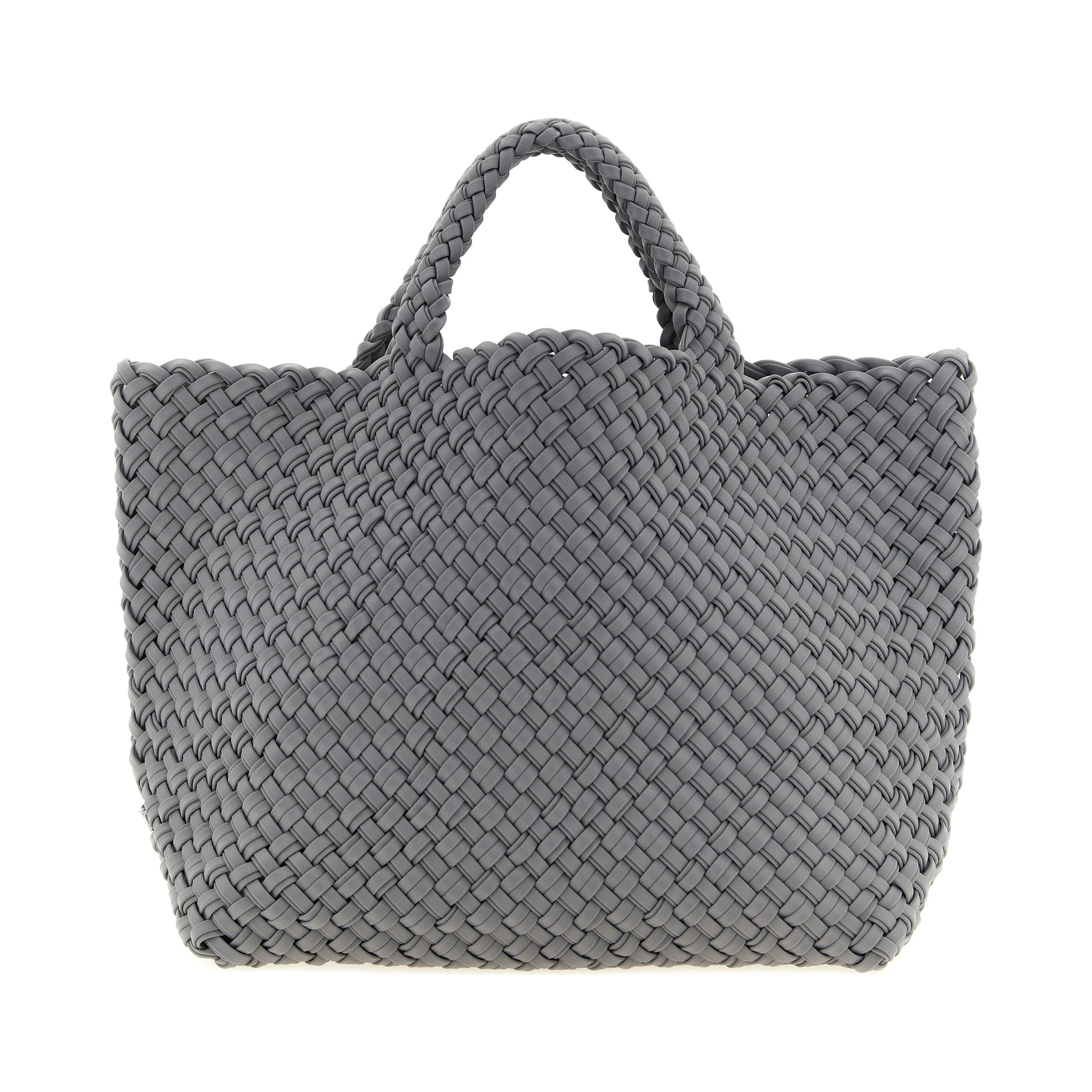 Gray Nylon Tote Bag