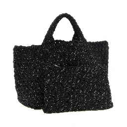 Black Nylon Tote Bag