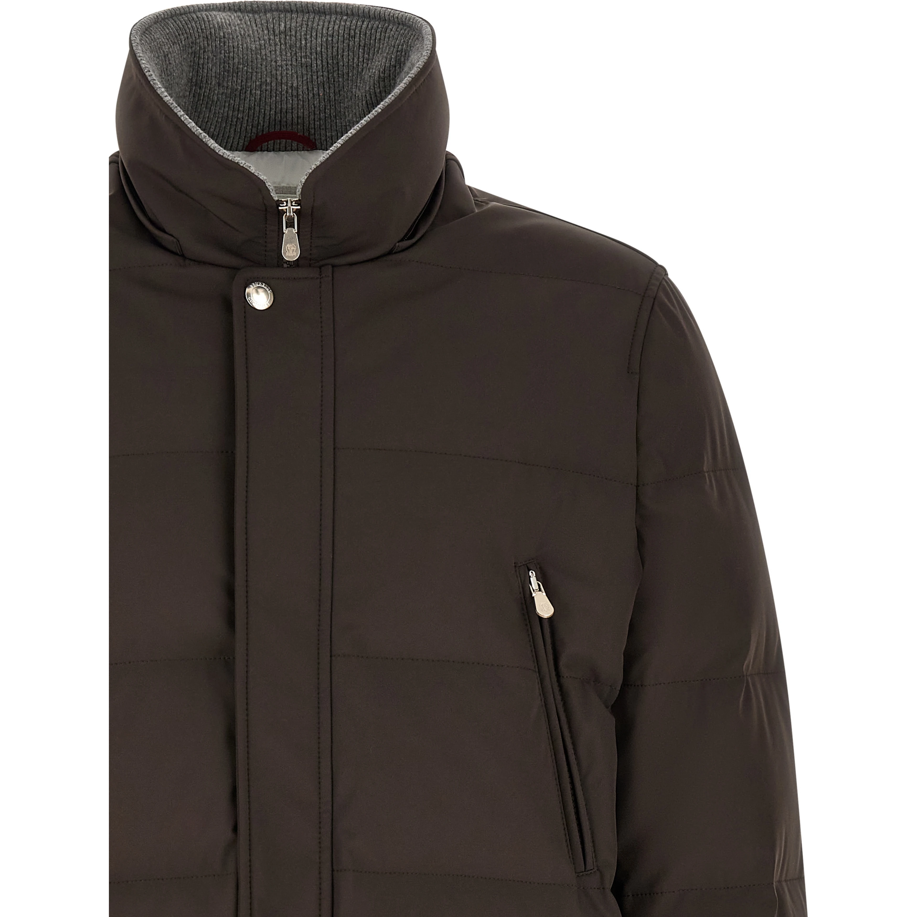 Brown Polyamide Parka