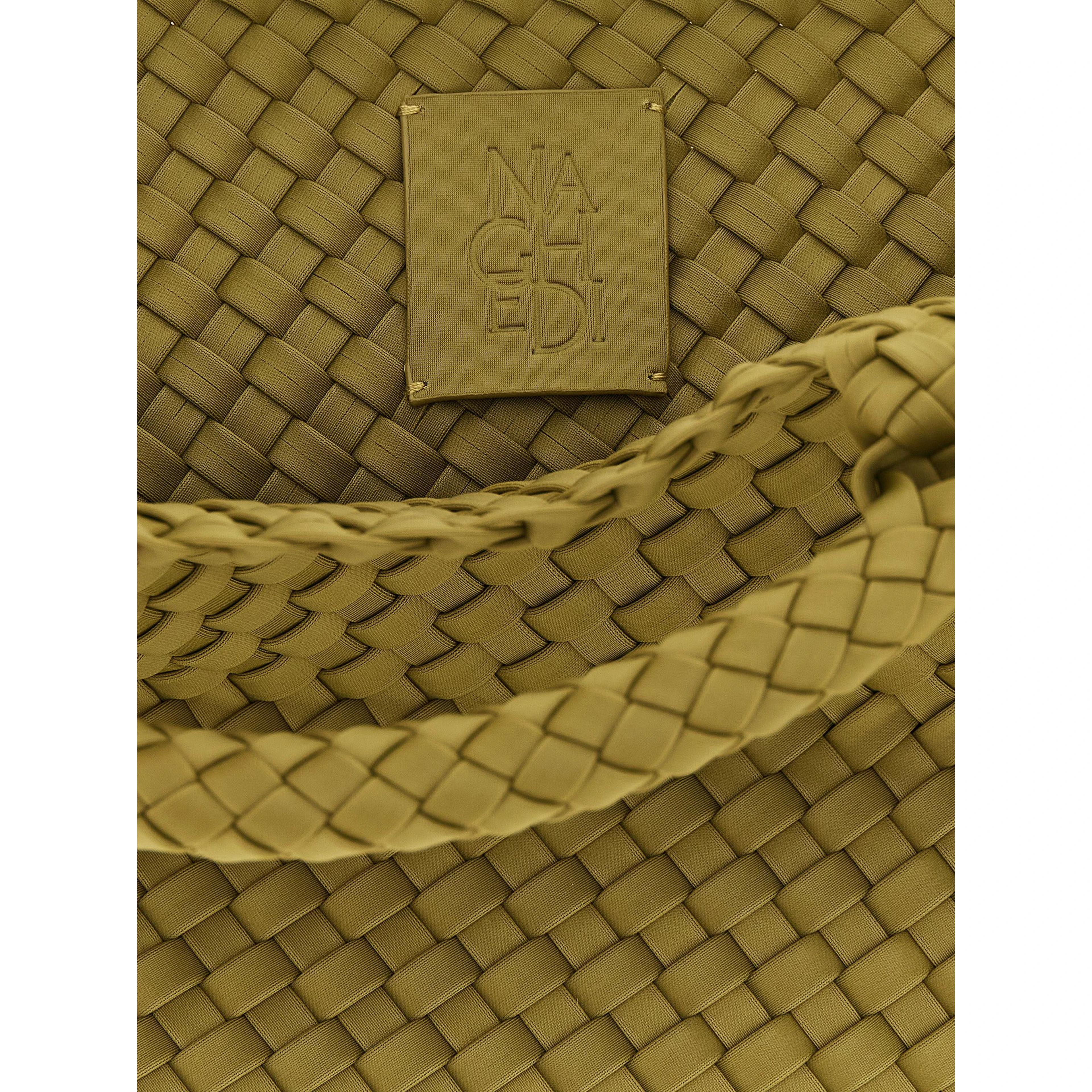 Bicolor Nylon Handbag