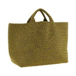 Bicolor Nylon Handbag