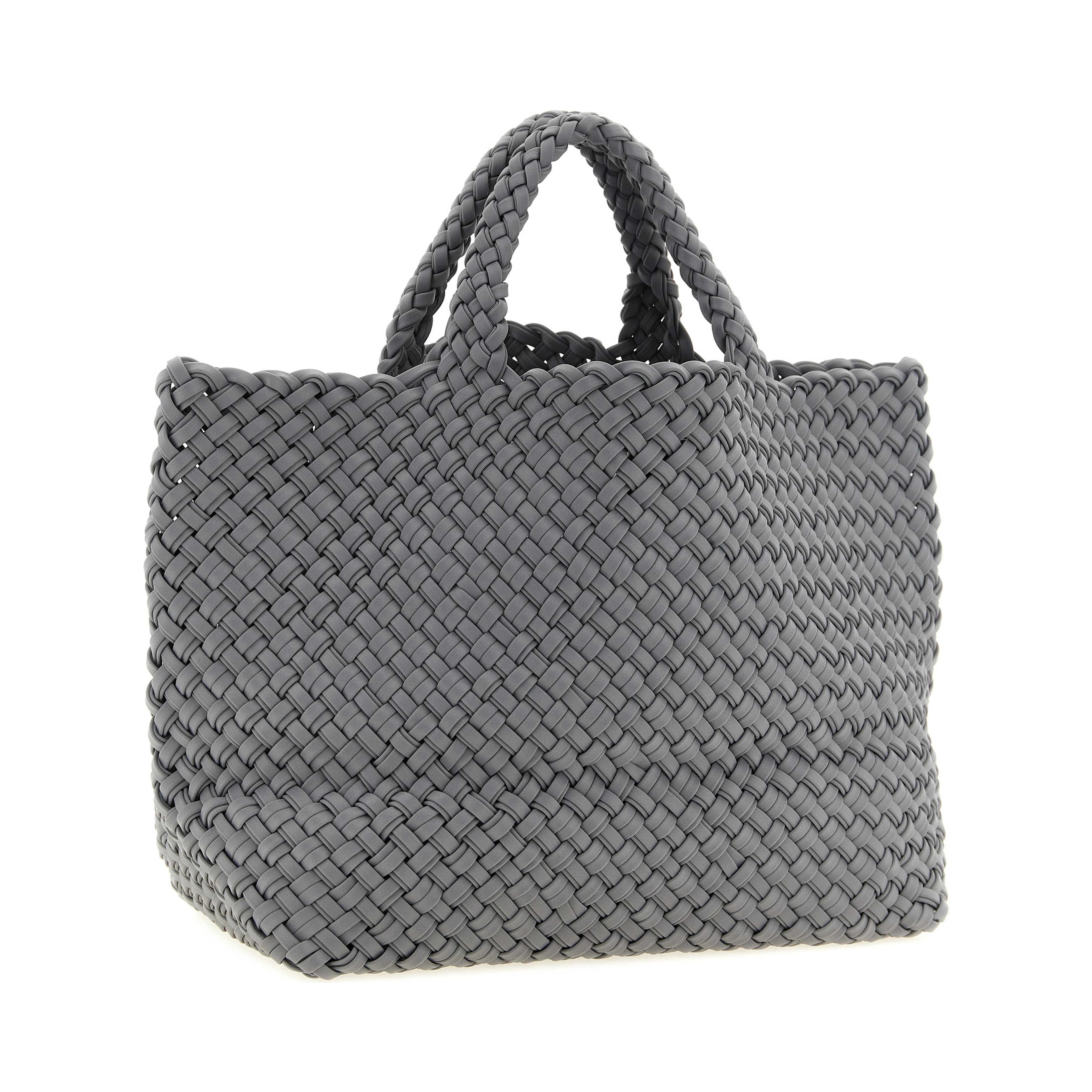 Gray Nylon Tote Bag