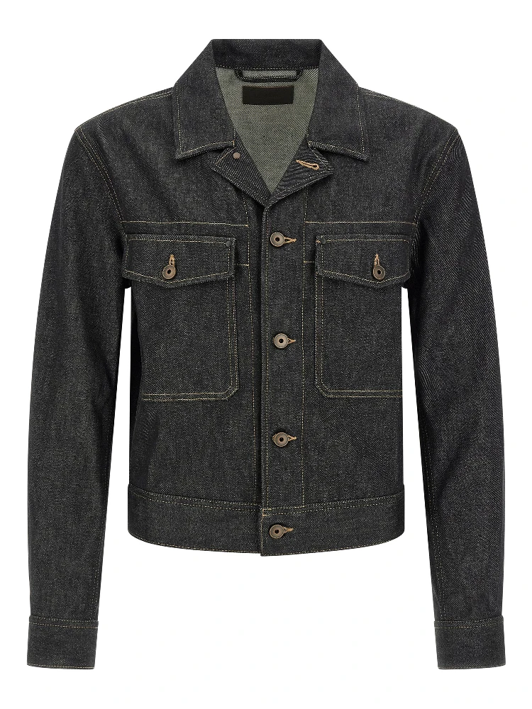 Blue Cotton Denim Jacket