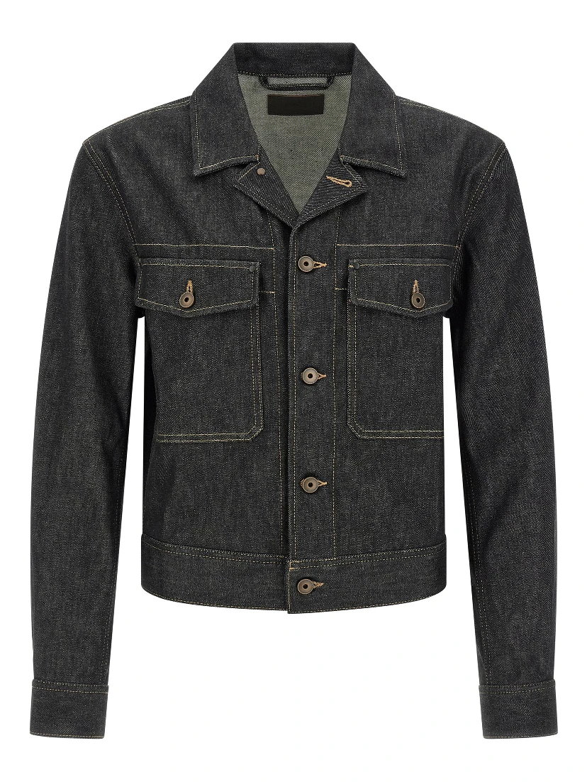 Blue Cotton Denim Jacket