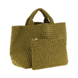 Bicolor Nylon Handbag