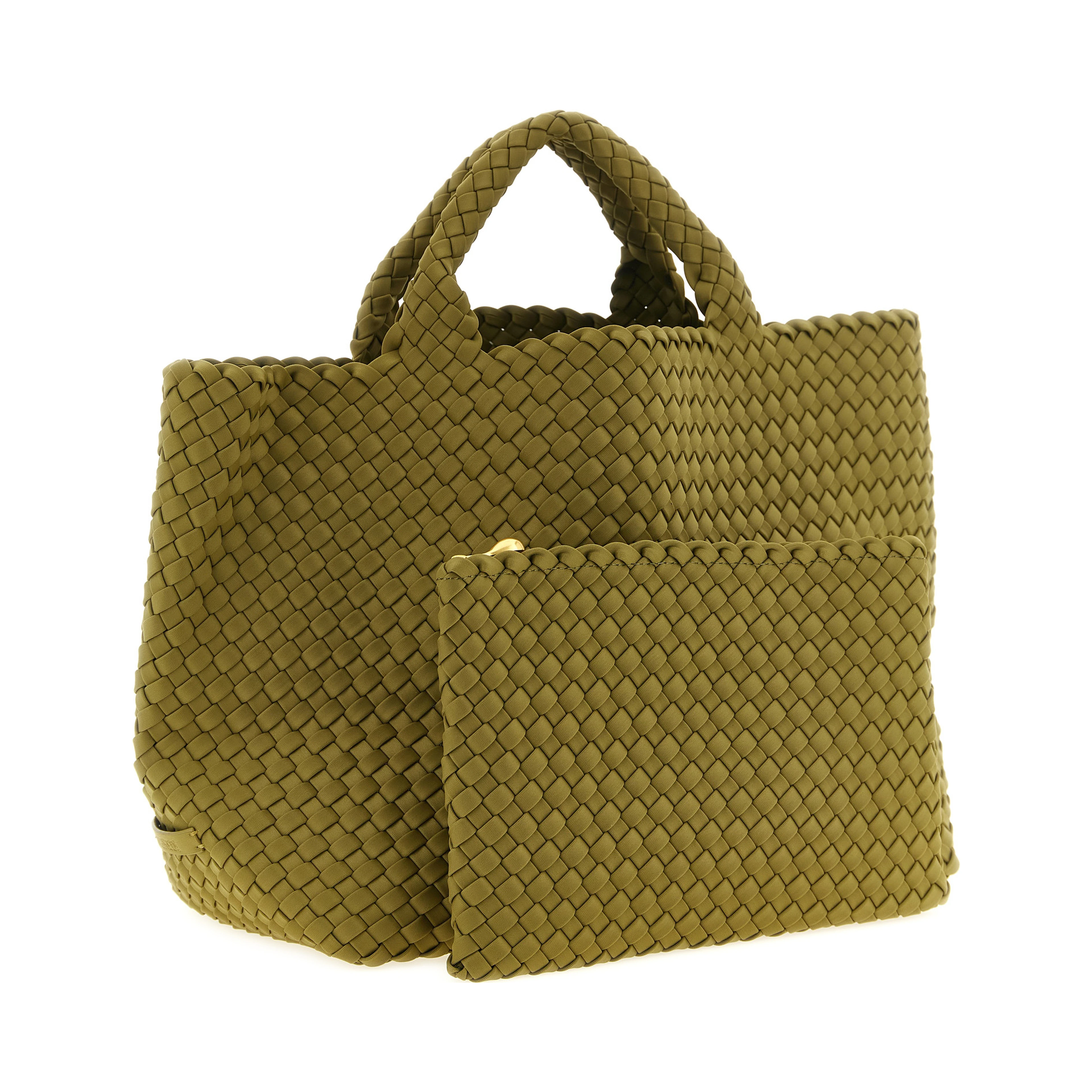 Bicolor Nylon Handbag
