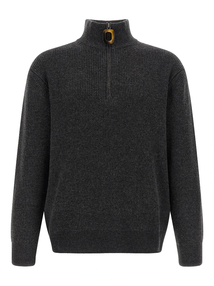 Gray Wool Cardigan