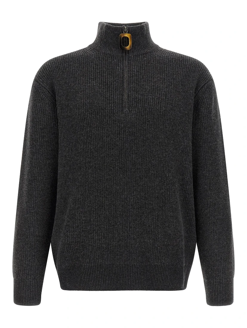 Gray Wool Cardigan