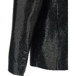 Black Polyester Blazer
